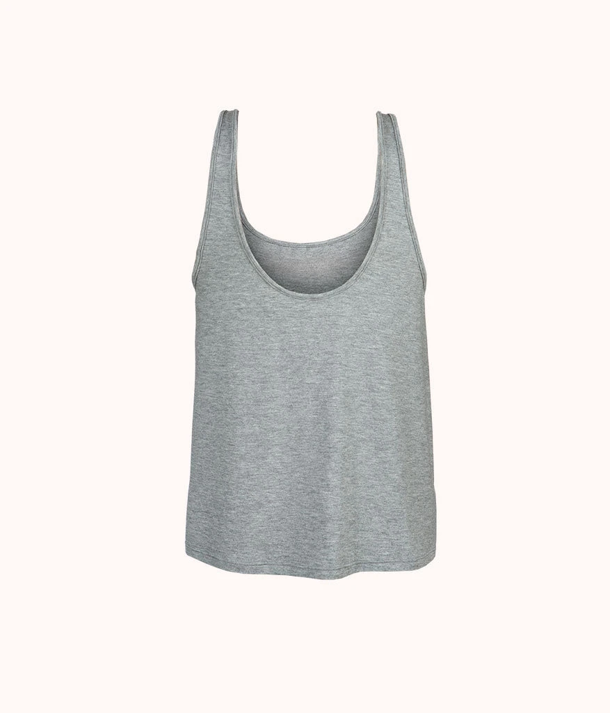 The All-Day Scoop Tank: Heather Grey 7 The All-Day Scoop Tank: Heather Grey - Image 5