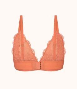 The Long-Lined Lace Bralette: Terracotta -LuxeIntimates Store 5 product flat back long lined lace bralette terracotta 09a8a631 f1ab 445d be2a 706ddd515562