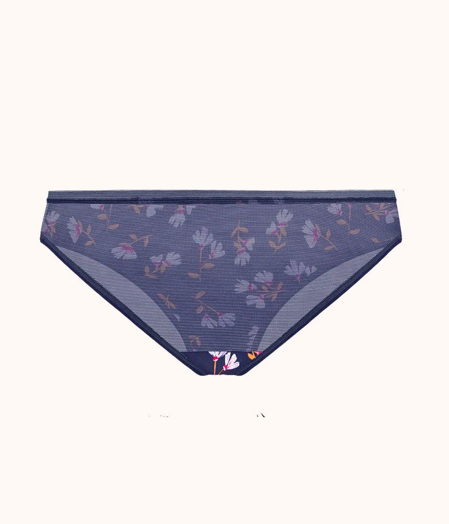 The Mesh Back Bikini - Print: Navy Daisy 7 The Mesh Back Bikini - Print: Navy Daisy - Image 5