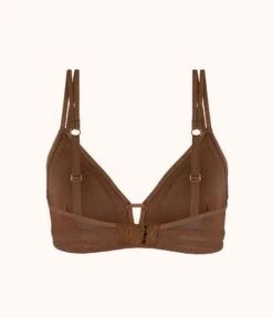 The Mesh Trim Bralette: Rich Clay -LuxeIntimates Store 5 product flat back mesh trim bralette rich clay 5f050b39 47e8 4156 8719 98fc5cf5b67e