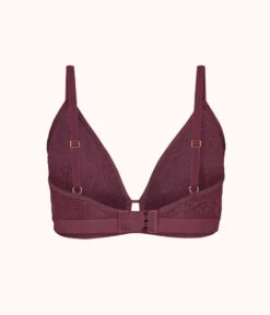 The Palm Lace Busty Bralette: Plum 11 The Palm Lace Busty Bralette: Plum -LuxeIntimates Store 5 product flat back palm lace busty bralette plum 74a23fdf d340 4d6c 8d44 63f5db54028d