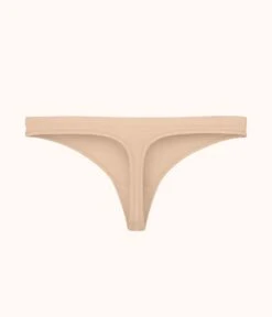 The Seamless Thong: Toasted Almond -LuxeIntimates Store 5 product flat back seamless thong toasted almond caba34ba 7e5d 4dda b772 34e4df353ccd
