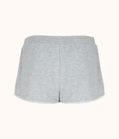 The Terry-Soft Short: Heather Gray -LuxeIntimates Store 5 product flat back terry lounge short heather gray 2330920b 8baf 43fc 9927 b0675ac97737