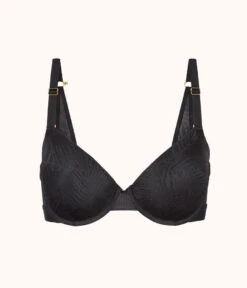 The Smooth Lace T-Shirt Bra: Jet Black -LuxeIntimates Store 5 product flat front smooth lace t shirt bra jet black 9e95d074 93f1 4dca 8b69 e48ffae00465