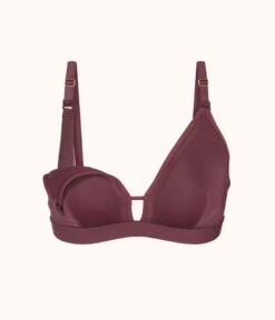 The Busty Nursing Bralette: Plum 12 The Busty Nursing Bralette: Plum -LuxeIntimates Store 5 product flat front1 busty maternity bralette plum 6538ff4d e197 4788 a12a 7a2007613574