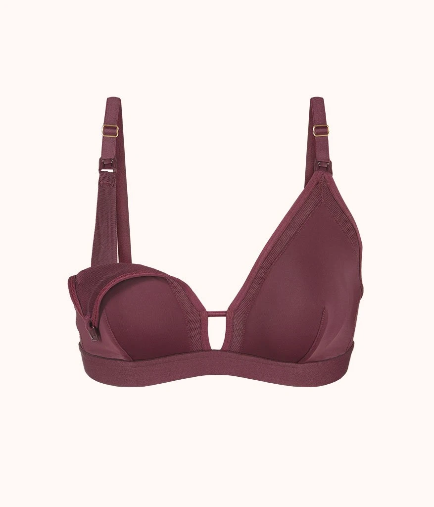 The Busty Nursing Bralette: Plum 7 The Busty Nursing Bralette: Plum - Image 5