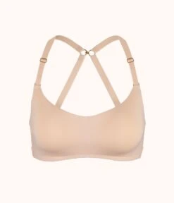 The No-Wire Balconette Bra: Toasted Almond -LuxeIntimates Store 5 product flat front1 no wire balconette toasted almond 252b8c13 ec30 412a 8a5e 5be7b1b701e0