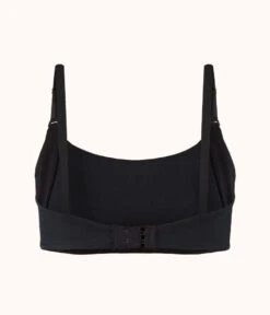 The All-Day Nursing Bralette: Jet Black 13 The All-Day Nursing Bralette: Jet Black -LuxeIntimates Store 6 product flat back all day maternity bralette jet black
