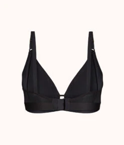 The Busty Nursing Bralette: Jet Black -LuxeIntimates Store 6 product flat back busty maternity bralette jet black b2468019 17c9 4b3f 9f7f af2ca01b314d