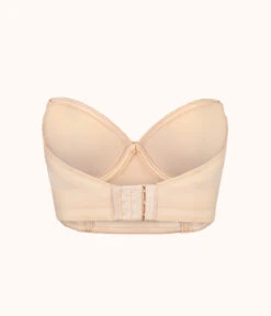 The Low Back Strapless: Toasted Almond -LuxeIntimates Store 7 product flat back low back strapless toasted almond