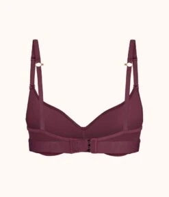 The No-Wire Push-Up: Plum -LuxeIntimates Store 7 product flat back no wire push up plum 9b504d98 8864 4bd1 a5a8 5956c9809256