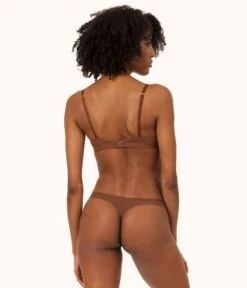 The No Show Thong: Rich Clay 9 The No Show Thong: Rich Clay -LuxeIntimates Store on model back no show thong rich clay ec9158cb e6b6 4a9a 8c85 169247ed762f
