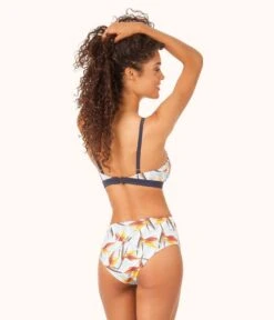The Busty Bralette - Print: Day Break Print -LuxeIntimates Store on model back the busty bralette swim top daybreak print a232b8d1 dcb3 4733 a798 659bb68e4442
