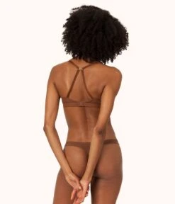 The No-Wire Push-Up: Rich Clay -LuxeIntimates Store on model back1 no wire push up rich clay e1ec6d77 1a50 46e7 bd46 2471aaf0aae3