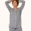 The All-Day Lounge Shirt - Print: Mini Stripe Print 2 The All-Day Lounge Shirt - Print: Mini Stripe Print -LuxeIntimates Store on model front sleep shirt stripe 6ab58bde 09ee 4fc7 bd94 3faabb34be9e