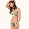 The Bralette - Print: Poolside Print -LuxeIntimates Store on model front1 basic bralette poolside print 85b3f871 d140 4b88 a2ba c5cff589d41f