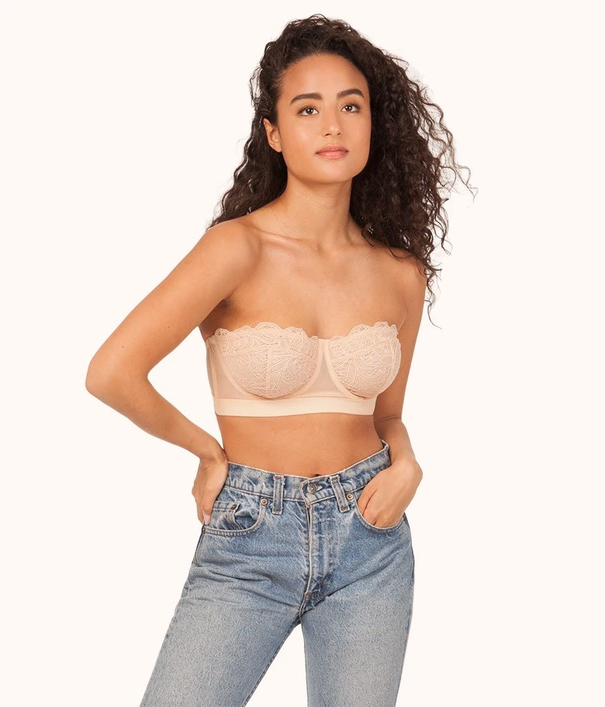 The Lace Strapless: Toasted Almond 3 The Lace Strapless: Toasted Almond