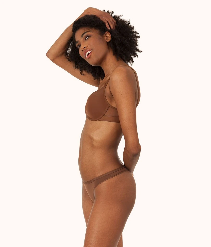 The No Show Thong: Rich Clay 3 The No Show Thong: Rich Clay