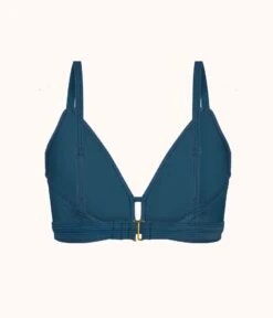 The Ribbed Busty Swim Bralette: Teal Bay -LuxeIntimates Store product flat back busty swim bralette ribbed 271352a6 fe4b 4a40 bdbc b4c76ffa846a