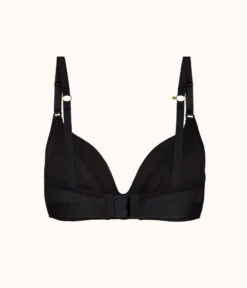 The No-Wire Nursing Bra: Jet Black -LuxeIntimates Store product flat back no wire maternity jet black 3e997ce1 72e6 4154 a755 3ed9d8980669