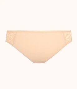 The Palm Lace Bikini: Toasted Almond -LuxeIntimates Store product flat back palm lace bikini toasted almond 229945a8 780b 49e7 8e58 1d246308cbb5