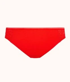 The Palm Lace Bikini: Tomato Red -LuxeIntimates Store product flat back palm lace bikini tomato 1d10343b 1df0 4111 af7f 64b5121ee22e