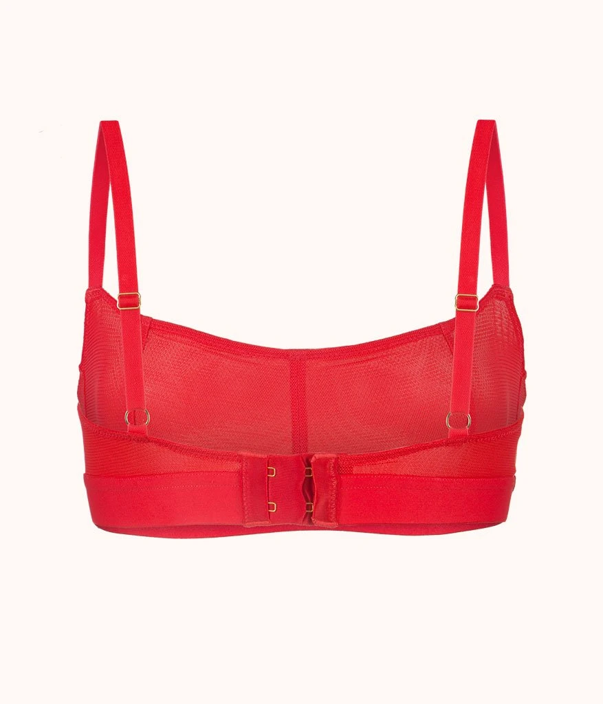 The Straight Up Bralette: Tomato Red 7 The Straight Up Bralette: Tomato Red - Image 5