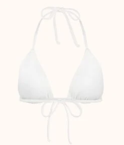 The Triangle: White -LuxeIntimates Store product flat back the triangle white a4252a4b f381 4f6c 9e5d 2f95628084c1