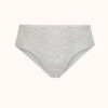 The Cotton Brief: Heather Gray -LuxeIntimates Store product flat front cotton high waist heather gray ca2ac1a1 3b18 4149 aa24 b1b380215755