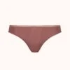 The No Show Thong: Umber -LuxeIntimates Store product flat front no show thong umber 0c74f1a0 d39e 4718 9244 f134fd1cd204