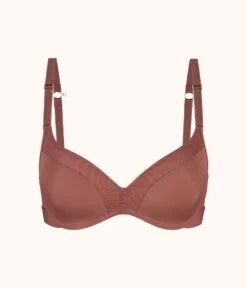 The No-Wire Push-Up: Umber -LuxeIntimates Store product flat front no wire push up umber bd224153 4c40 4b0c 9ba9 665eef3e8354