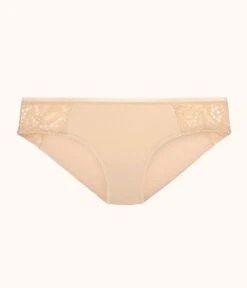 The Palm Lace Bikini: Toasted Almond -LuxeIntimates Store product flat front palm lace bikini toasted almond 90d7cad9 22c7 43b7 9bfc 582ace5126d0