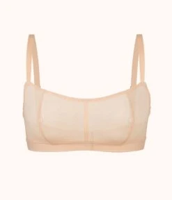 The Straight Up Bralette: Toasted Almond -LuxeIntimates Store product flat front straight up bralette toasted almond 94fbed04 2d37 46e5 b04c 463f621d0ce7