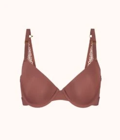 The T-Shirt Bra: Umber -LuxeIntimates Store product flat front t shirt bra umber bc4e2f52 58dd 4343 8321 8563fb2a908d
