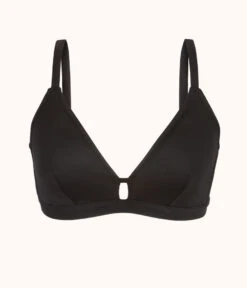 The Busty Bralette: Jet Black 10 The Busty Bralette: Jet Black -LuxeIntimates Store product flat front the busty bralette top jet black f2693531 6ae7 4380 9149 05e3da62d7a3
