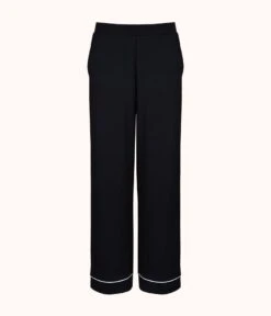 The All-Day Lounge Pant: Jet Black 10 The All-Day Lounge Pant: Jet Black -LuxeIntimates Store product flat front wide leg pant jet black 9fead684 fbb1 4b4e a676 cfac92700afd