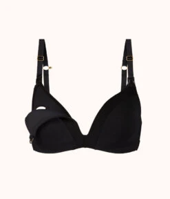 The No-Wire Nursing Bra: Jet Black -LuxeIntimates Store product flat front1 no wire maternity jet black b4d3ccf1 19ae 4a18 9278 707e58e07573