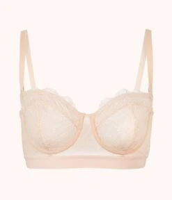 The Lace Strapless: Toasted Almond 13 The Lace Strapless: Toasted Almond -LuxeIntimates Store product flat front1 strapless palm lace toasted almond 0edd950e 2977 4f72 b62e 19824db9819f